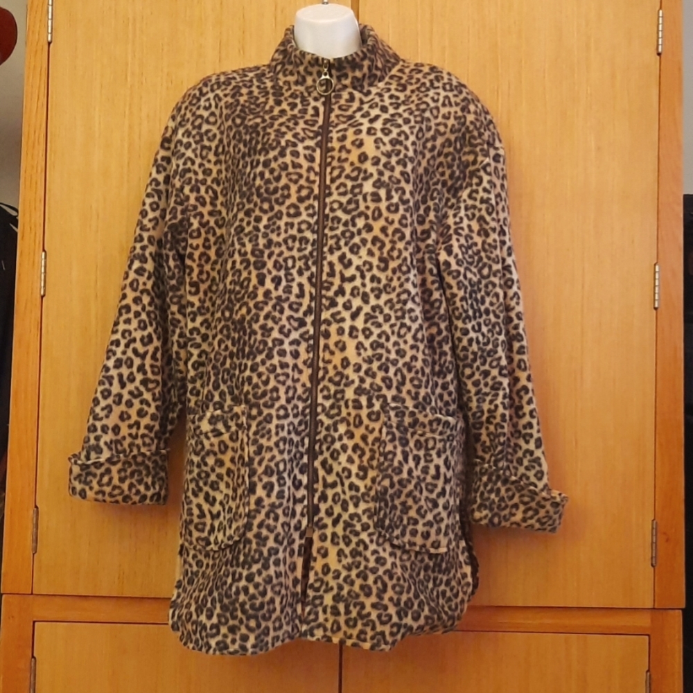 Vintage? Brownstone Boutique Animal Print SZ L Jacket.